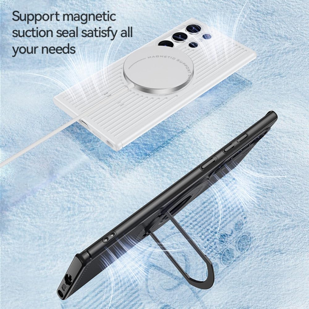 Heat Dissipation Magnetic Wireless Charging Phone Case For Samsung