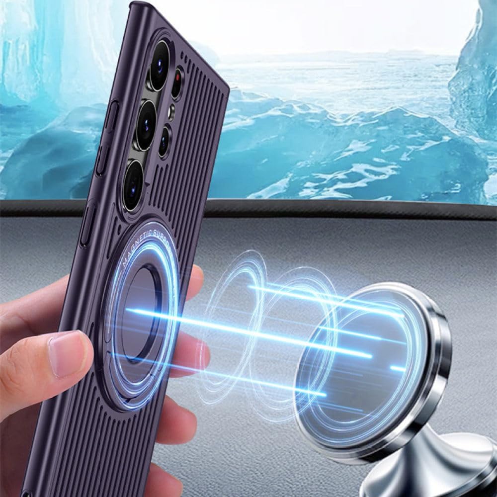 Heat Dissipation Magnetic Wireless Charging Phone Case For Samsung