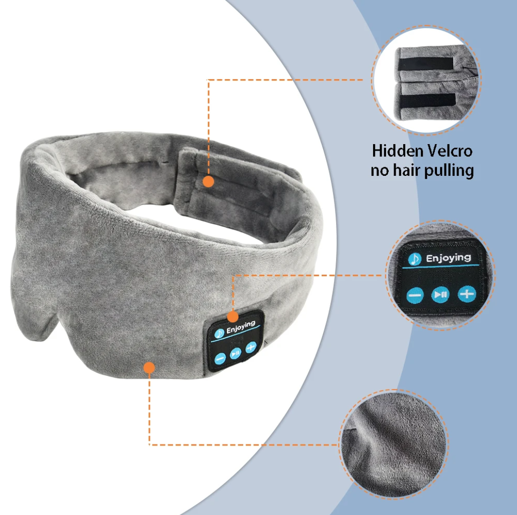 Earphones Bluetooth Wireless Soft Cotton Sleeping Mask With Ice Eye Gel Mask Summer Beauty Sleeping Eye Mask