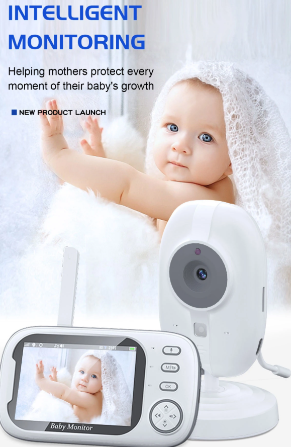 Cdycam New 3.5 inch Wireless Video Baby Monitor Night Vision Temperature Monitoring 2 Way Audio Talk Baby Nanny Security Camera