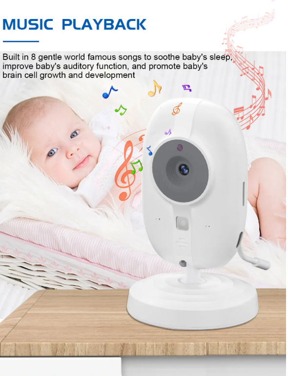 Cdycam New 3.5 inch Wireless Video Baby Monitor Night Vision Temperature Monitoring 2 Way Audio Talk Baby Nanny Security Camera