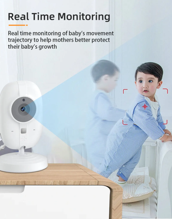 Cdycam New 3.5 inch Wireless Video Baby Monitor Night Vision Temperature Monitoring 2 Way Audio Talk Baby Nanny Security Camera