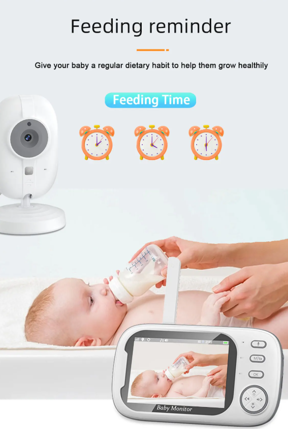 Cdycam New 3.5 inch Wireless Video Baby Monitor Night Vision Temperature Monitoring 2 Way Audio Talk Baby Nanny Security Camera