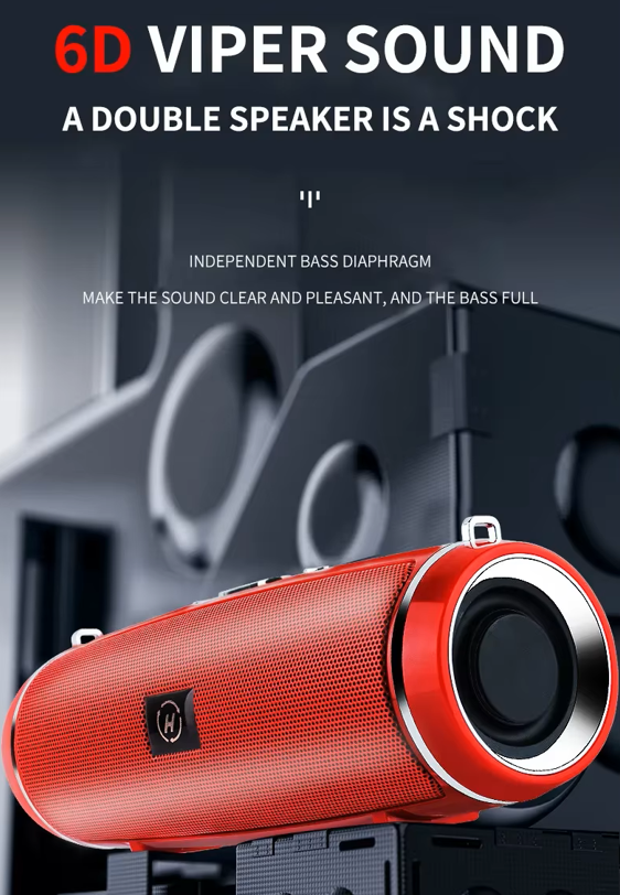 200W Portable Bluetooth Speaker IPX7 Waterproof Outdoor HIFI Pillar Speaker Subwoofer Stereo Speaker FM Radio TF Boom Box
