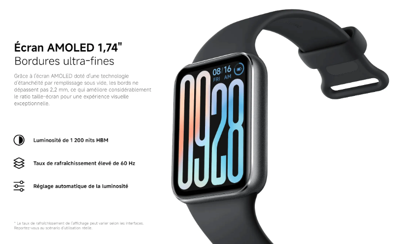 Xiaomi Smart Band 9 Pro Smartband Global Version 1.74" Display Blood Oxygen GPS Health Monitoring Fitness Tracker 150+ Sports Mode - Obsidian Black