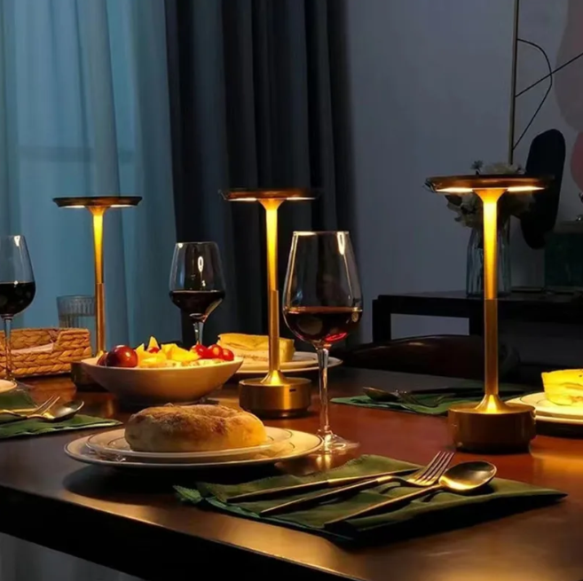 Simple Charging Table lamp Restaurant Bar Desk Lamp Dimming Atmosphere Waterproof IP40 USB Charging Touch Switch Decoration Lamp