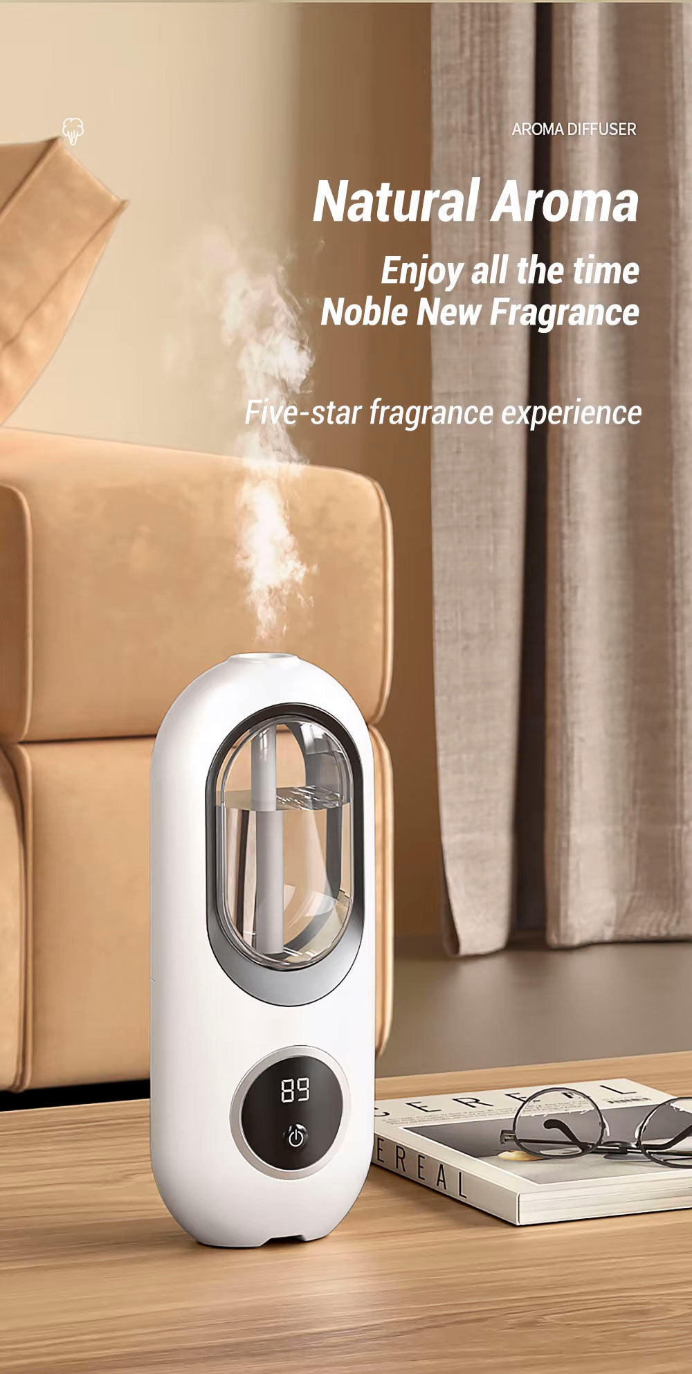 Diffuseur d'arômes USB intelligent avec affichage mural