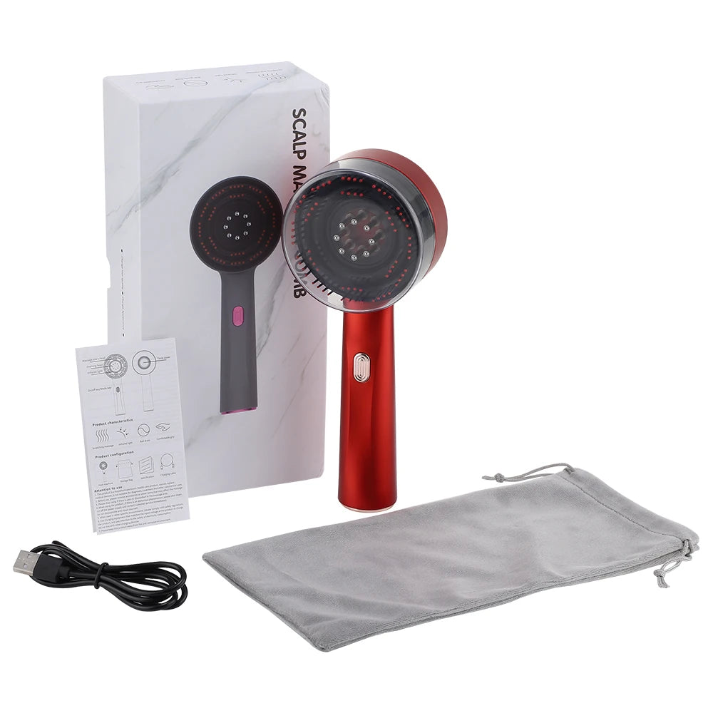 Electric Vibration Massage Comb Red Light Therapy Hair