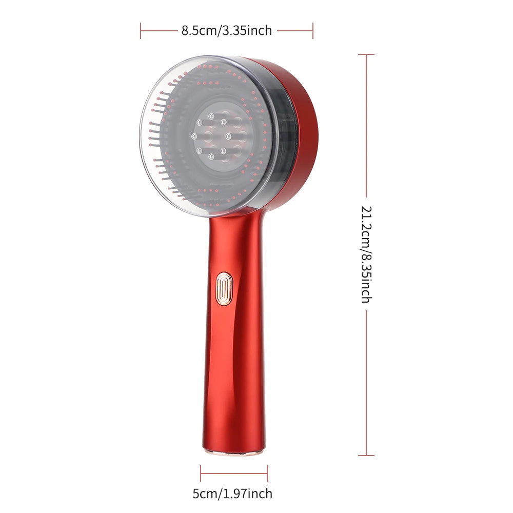 Electric Vibration Massage Comb Red Light Therapy Hair