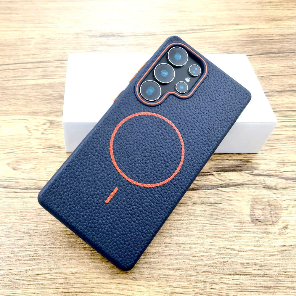 Luxury Litchi-Texture Soft TPU Case – Samsung