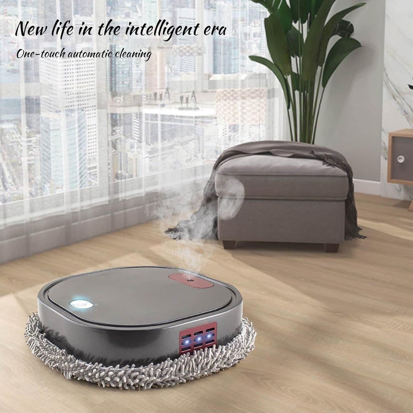 Intelligent Robot 3 in1 Dry Wet Sweep Mop Robot Vacuum Cleaner Rechargeable Smart Mopping Robot Spray Cleaner Home Mopping Robot