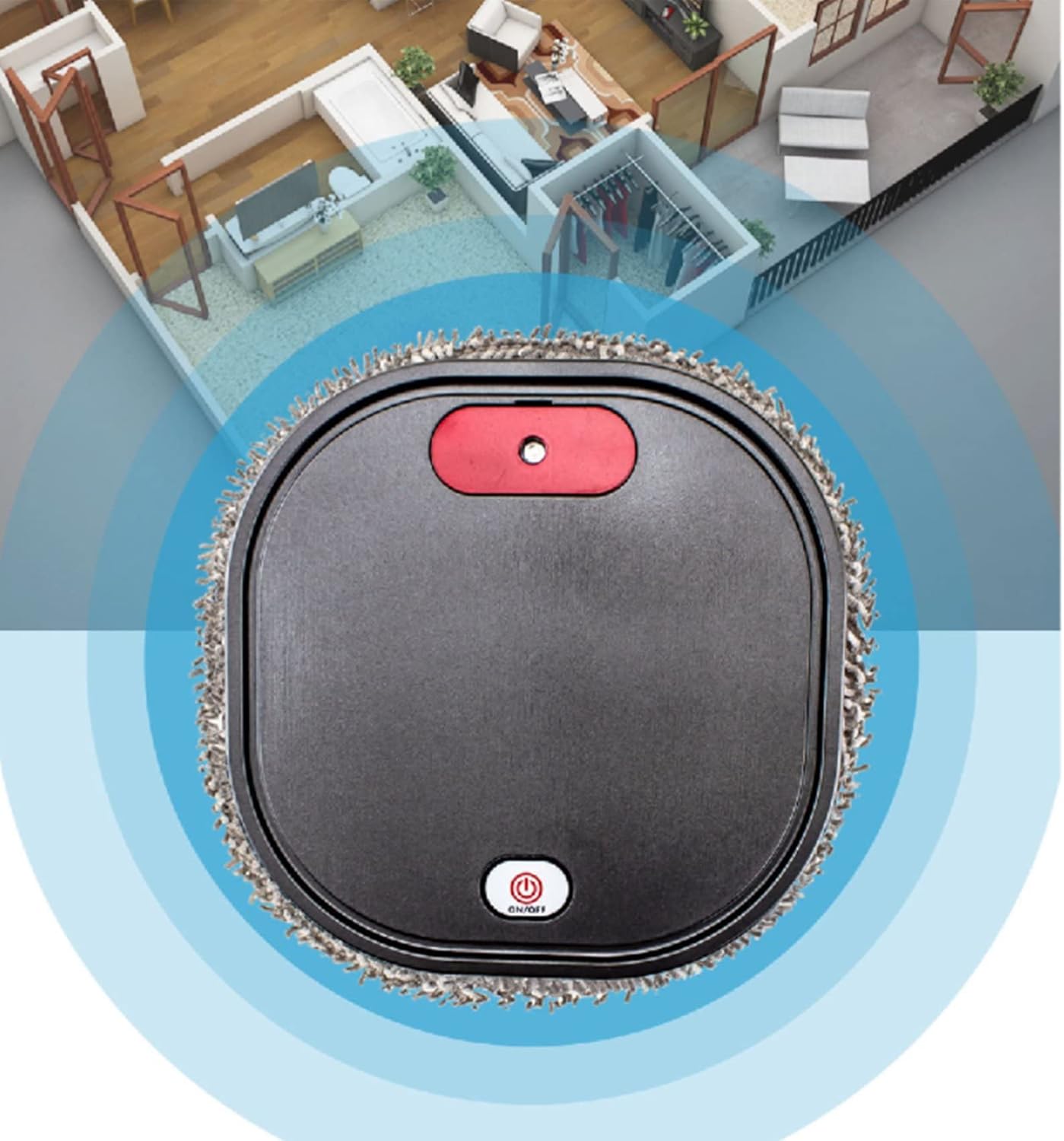 Intelligent Robot 3 in1 Dry Wet Sweep Mop Robot Vacuum Cleaner Rechargeable Smart Mopping Robot Spray Cleaner Home Mopping Robot