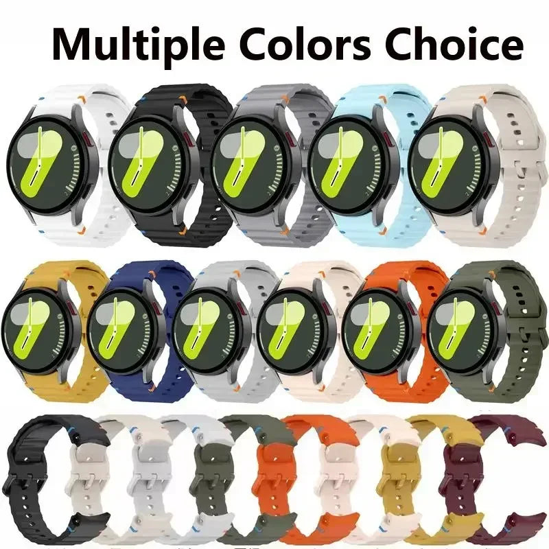Official Silicone Strap For Samsung Galaxy Watch 7  44mm 42 mm 40mm
