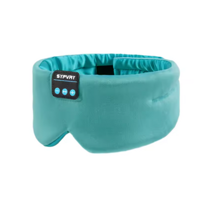 Soft Sleep Mask Bluetooth Wireless Headphones, Sleeping Headphones Adjustable Music Eye Mask Silk for Sleeping Meditation