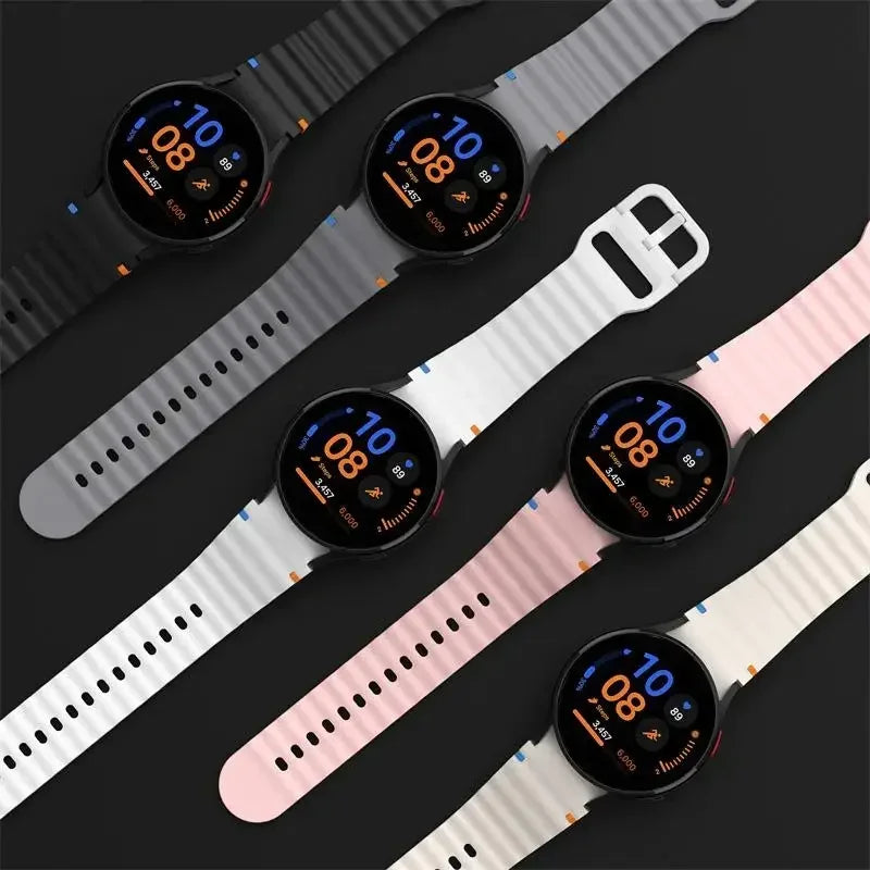 Official Silicone Strap For Samsung Galaxy Watch 7  44mm 42 mm 40mm