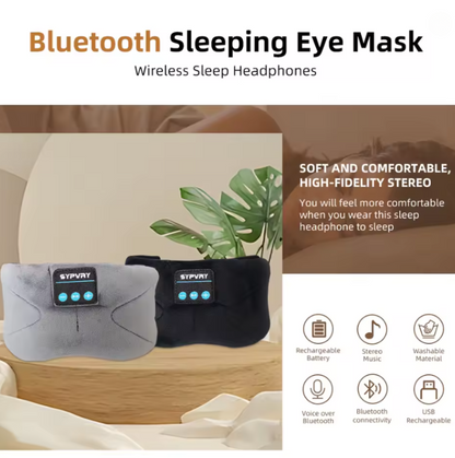 Bluetooth Sleeping Mask Blindfold Wireless Headphones for Sleeping, Breathable Headband Headphones Music Eye Mask