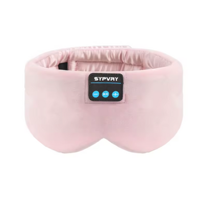 Soft Sleep Mask Bluetooth Wireless Headphones, Sleeping Headphones Adjustable Music Eye Mask Silk for Sleeping Meditation