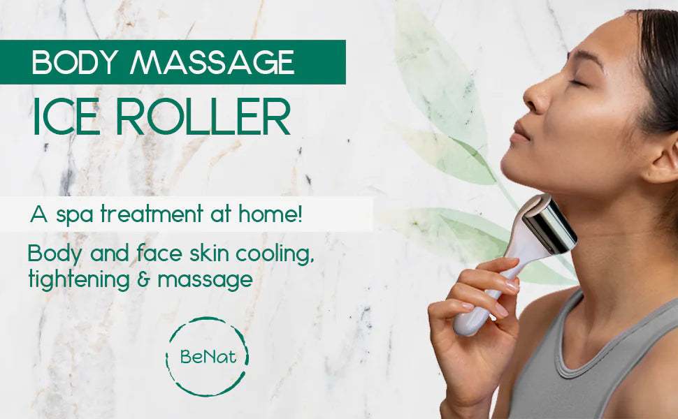 Körpermassage mit Eisroller