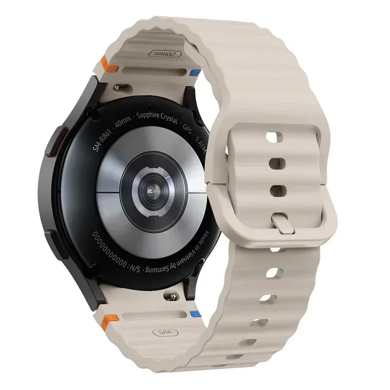 Official Silicone Strap For Samsung Galaxy Watch 7  44mm 42 mm 40mm