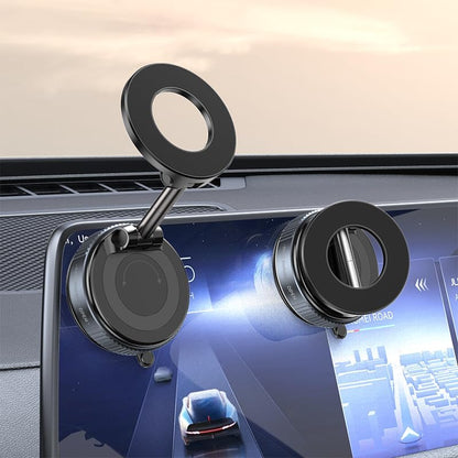 Magnetic Car Phone Mount – Ultra Strong Suction, Pocket-Size, Foldable & MagSafe Compatible