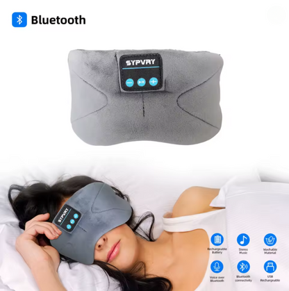 Bluetooth Sleeping Mask Blindfold Wireless Headphones for Sleeping, Breathable Headband Headphones Music Eye Mask