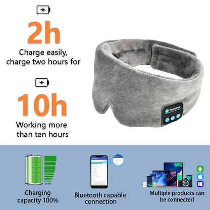 Earphones Bluetooth Wireless Soft Cotton Sleeping Mask With Ice Eye Gel Mask Summer Beauty Sleeping Eye Mask