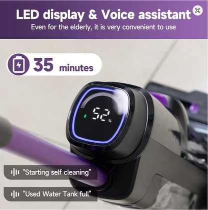 Redkey W15 Wireless Wet and Dry Vacuum Cleaner 3 in 1 Cordless Vacuum Mop with Self-Washing Edge Cleaning 35min Runtime