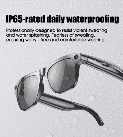 SENBONO AI Smart Glasses with Camera Function 100M High Definition Pixel Photo Video Music Sports Video Glasses For Men Women