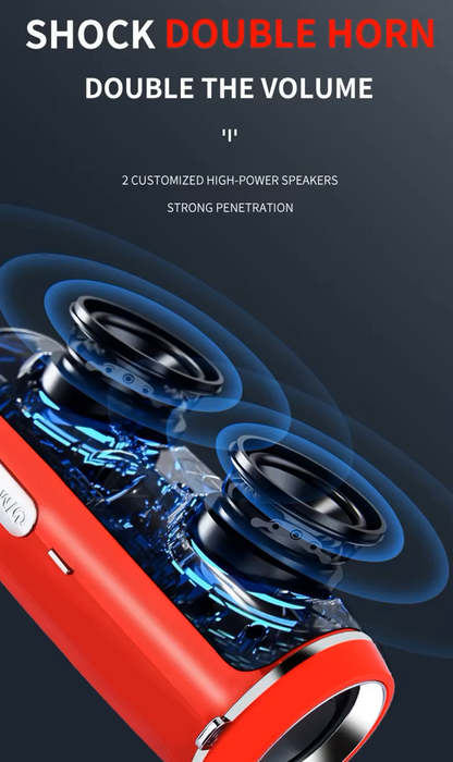 200W Portable Bluetooth Speaker IPX7 Waterproof Outdoor HIFI Pillar Speaker Subwoofer Stereo Speaker FM Radio TF Boom Box