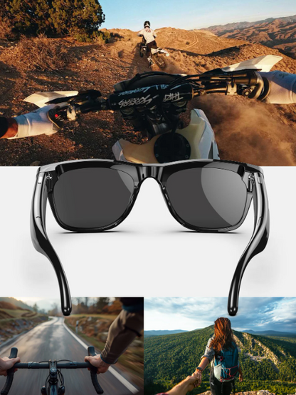 SENBONO AI Smart Glasses with Camera Function 100M High Definition Pixel Photo Video Music Sports Video Glasses For Men Women