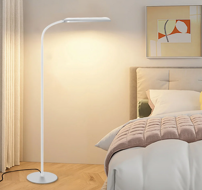 LED Floor Lamp For Living Room Adjustable Gooseneck Stand Light Remote Dimmable Indoor Bedroom Standing Reading Work Light