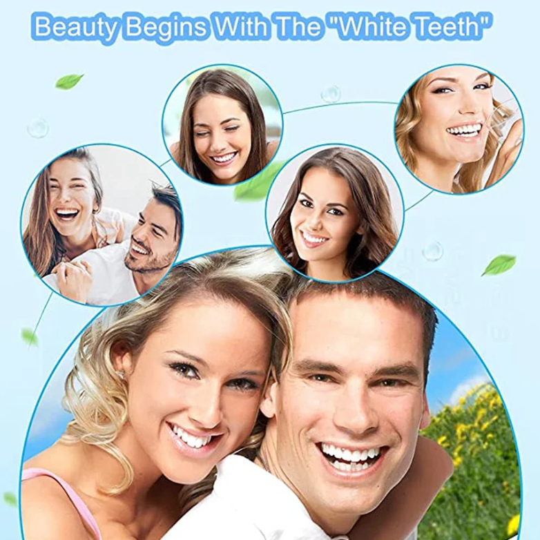 Heviver Teeth Whitening Kit New Smart 16 LED Teeth Beauty Instrument Dental Bright White 4 Gel Set Teeth Bleaching Oral Care