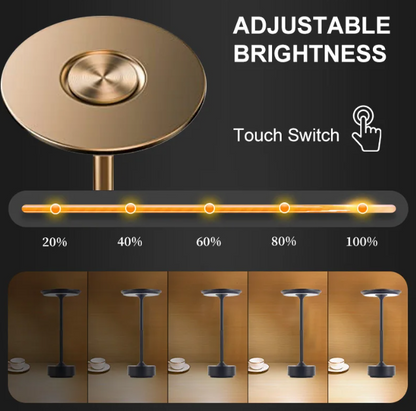 Simple Charging Table lamp Restaurant Bar Desk Lamp Dimming Atmosphere Waterproof IP40 USB Charging Touch Switch Decoration Lamp