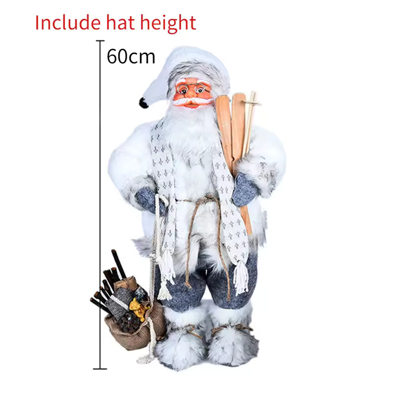 Christmas Large Santa Claus Dolls Ornaments Standing Santa Figurine Doll Christmas Home Decoration Kids Gift navidad