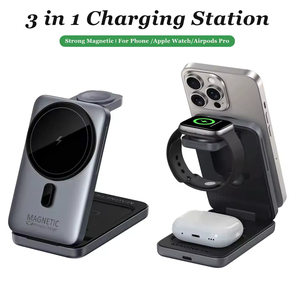 Desktop Magnetic Wireless Charger Stand For Magsafe iPhone
