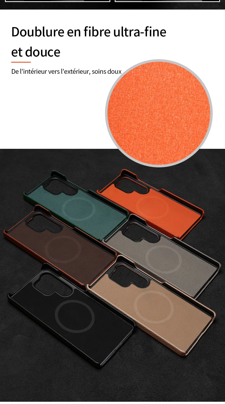 Luxury MagSafe Leather Case – Samsung