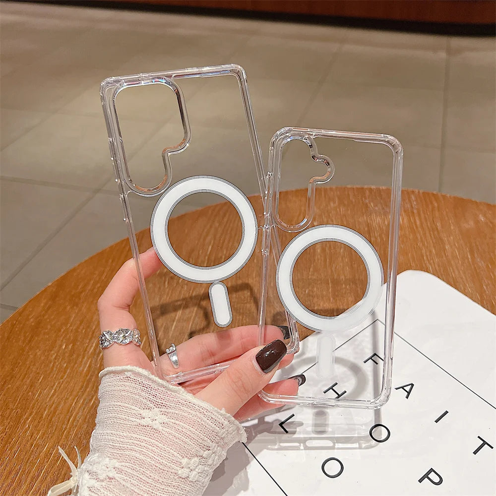 Original Clear Magnetic Case For Samsung   Magsafe Cases  Cover
