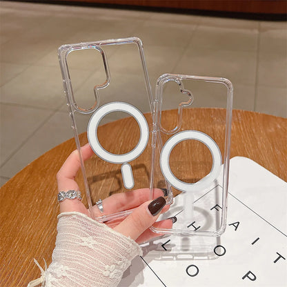 Original Clear Magnetic Case For Samsung   Magsafe Cases  Cover