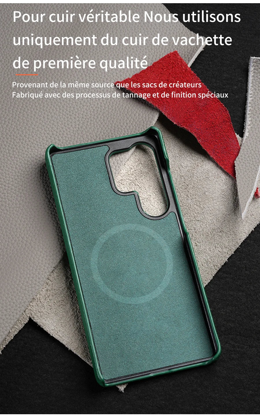 Luxury MagSafe Leather Case – Samsung